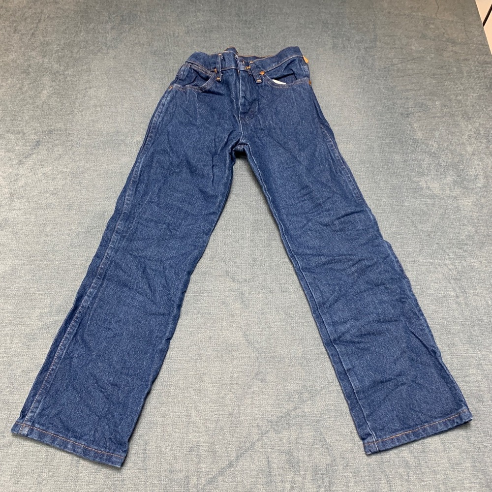 Wrangler Cowboy Cut Original Fit Jeans Boys 9 Regular Blue Denim Cotton Straight